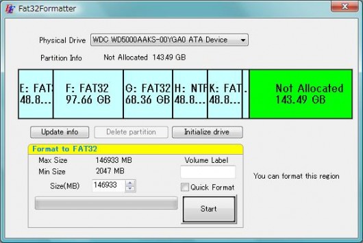 logiciel pour formater disque dur externe fat32